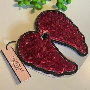 Victoria's Secret Pink Sequin Elastic Hair Tie Wings NEW